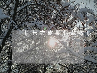 销售方逾期付款收取利息 销售方逾期付款收取利息