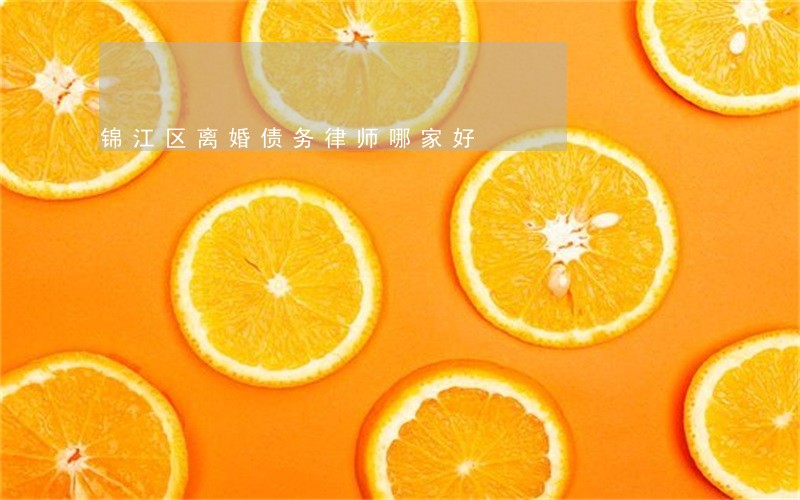 锦江区离婚债务律师哪家好 锦江区离婚债务律师哪家好