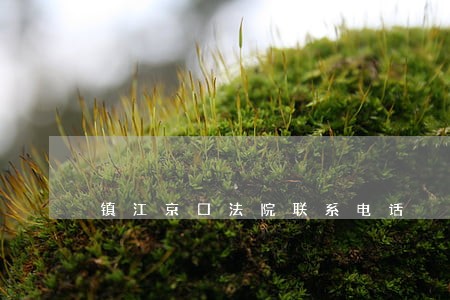 镇江京口法院联系电话