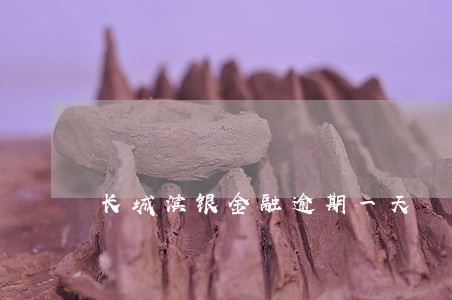 长城滨银金融逾期一天 长城滨银金融逾期一天