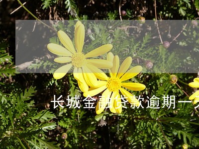 长城金融贷款逾期一天有影响吗 长城金融贷款逾期一天有影响吗