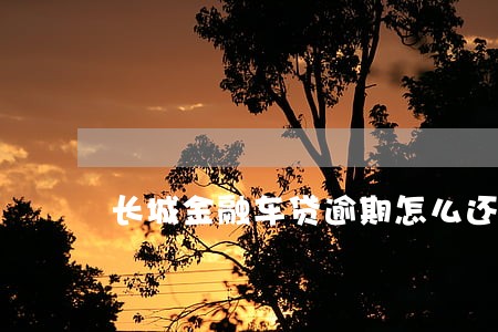 长城金融车贷逾期怎么还 长城金融车贷逾期怎么还