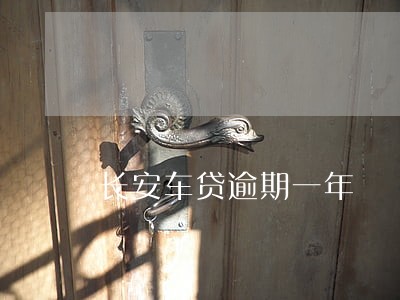 长安车贷逾期一年 长安车贷逾期一年