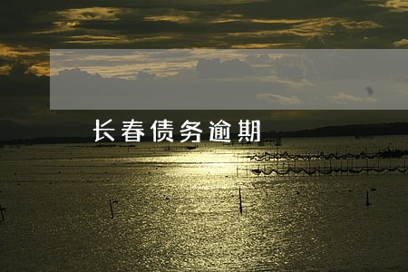 长春债务逾期 长春债务逾期