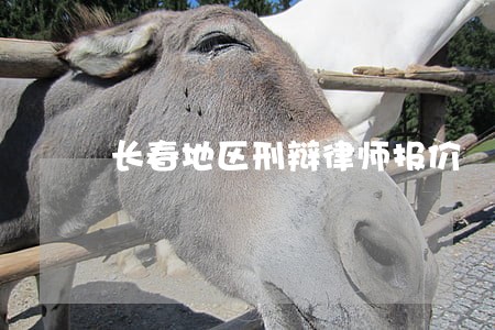 长春地区刑辩律师报价 长春地区刑辩律师报价
