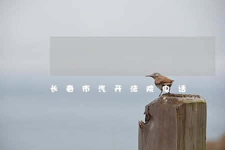 长春市汽开法院电话 长春市汽开法院电话