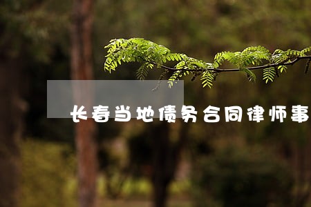 长春当地债务合同律师事务所 长春当地债务合同律师事务所