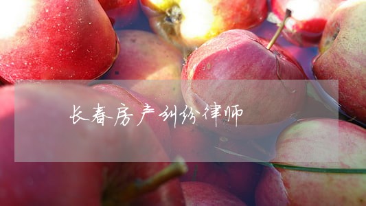 长春房产纠纷律师 长春房产纠纷律师