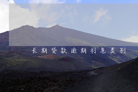 长期贷款逾期利息类别 长期贷款逾期利息类别