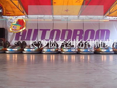 长沙债务纠纷律师费用咨询 长沙债务纠纷律师费用咨询