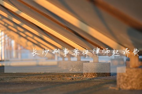 长沙刑事案件律师起诉费用 长沙刑事案件律师起诉费用