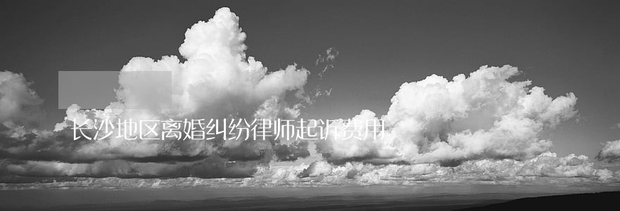 长沙地区离婚纠纷律师起诉费用 长沙地区离婚纠纷律师起诉费用