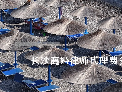 长沙离婚律师代理费多少 长沙离婚律师代理费多少