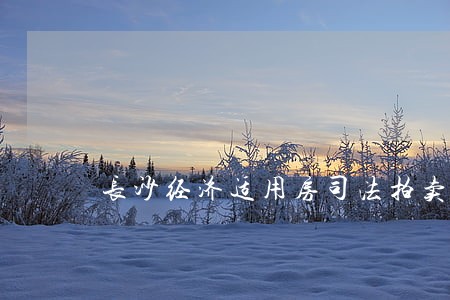 长沙经济适用房司法拍卖价格