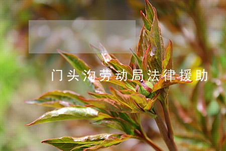 门头沟劳动局法律援助