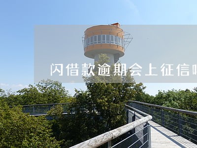 闪借款逾期会上征信吗 闪借款逾期会上征信吗