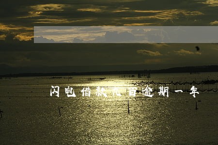 闪电借款九百逾期一年 闪电借款九百逾期一年