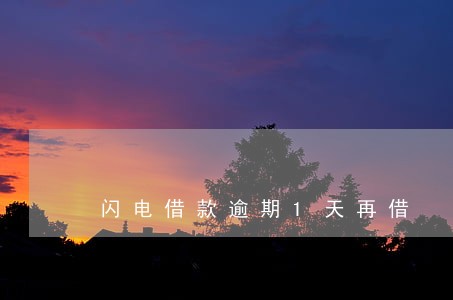 闪电借款逾期1天再借 闪电借款逾期1天再借