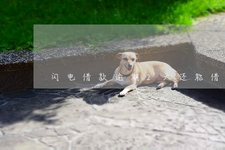 闪电借款逾期2天还能借 闪电借款逾期2天还能借