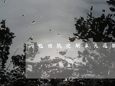闪电借款逾期三天还款 闪电借款逾期三天还款