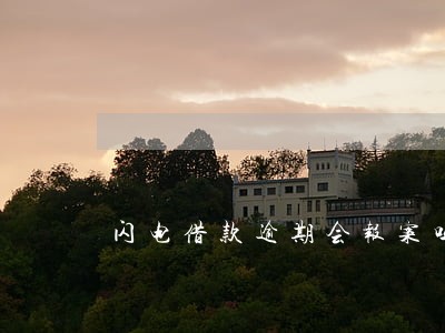 闪电借款逾期会报案吗