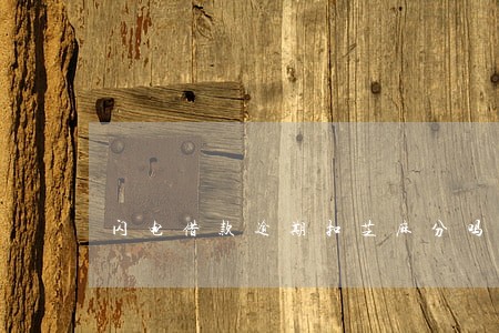 闪电借款逾期扣芝麻分吗