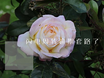闪电周转逾期套路了 闪电周转逾期套路了