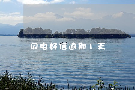 闪电好信逾期1天 闪电好信逾期1天