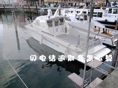 闪电结逾期费怎么算 闪电结逾期费怎么算