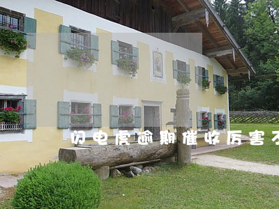 闪电虎逾期催收厉害不 闪电虎逾期催收厉害不