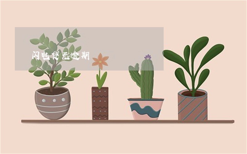 闪电贷无逾期 闪电贷无逾期
