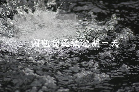 闪电贷还款逾期一天 闪电贷还款逾期一天