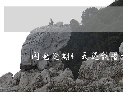 闪电逾期4天还能借出来 闪电逾期4天还能借出来