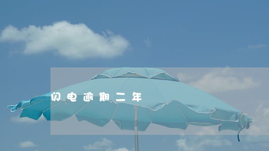 闪电逾期二年 闪电逾期二年