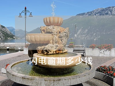 闪电逾期多少钱 闪电逾期多少钱