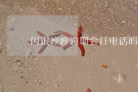 闪银哼哼逾期会打电话吗