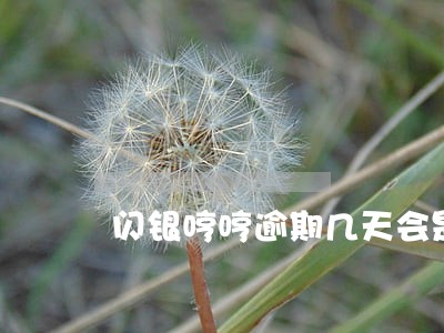 闪银哼哼逾期几天会是人工催收 闪银哼哼逾期几天会是人工催收