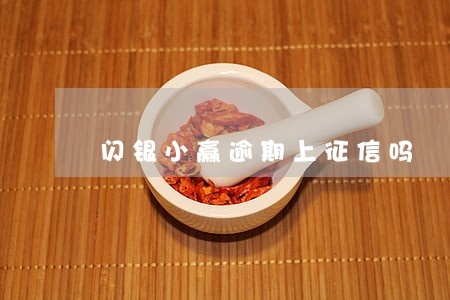 闪银小赢逾期上征信吗 闪银小赢逾期上征信吗