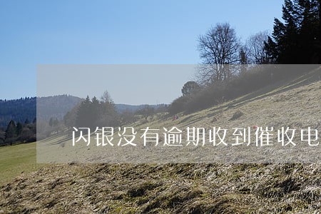 闪银没有逾期收到催收电话 闪银没有逾期收到催收电话
