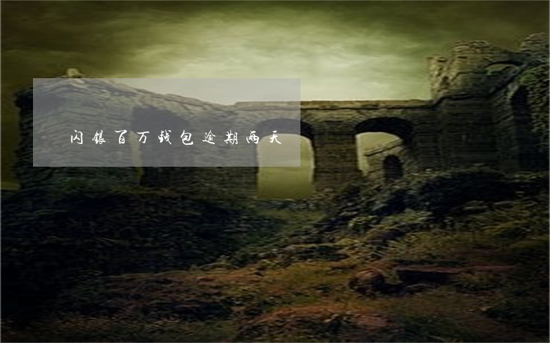闪银百万钱包逾期两天 闪银百万钱包逾期两天