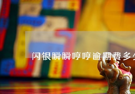 闪银瞬瞬哼哼逾期费多少 闪银瞬瞬哼哼逾期费多少