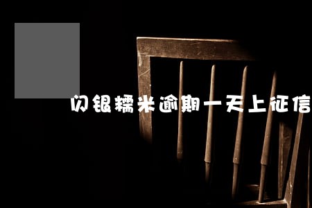 闪银糯米逾期一天上征信吗 闪银糯米逾期一天上征信吗