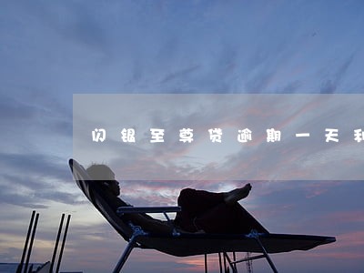 闪银至尊贷逾期一天利息多少 闪银至尊贷逾期一天利息多少