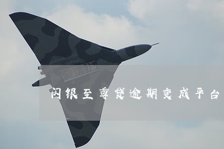 闪银至尊贷逾期变成平台 闪银至尊贷逾期变成平台