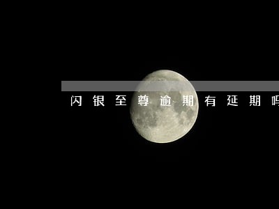 闪银至尊逾期有延期吗 闪银至尊逾期有延期吗