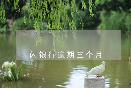 闪银行逾期三个月 闪银行逾期三个月