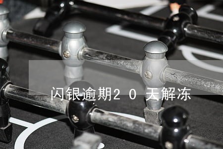 闪银逾期20天解冻 闪银逾期20天解冻