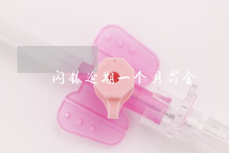 闪银逾期一个月罚金 闪银逾期一个月罚金
