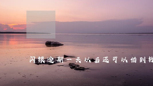 闪银逾期一天以后还可以借到钱么 闪银逾期一天以后还可以借到钱么