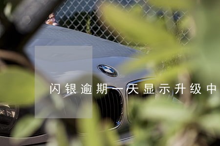 闪银逾期一天显示升级中 闪银逾期一天显示升级中